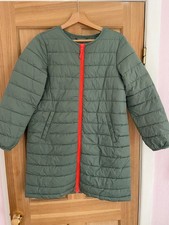 Boden green liner coat size 14