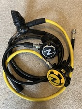 Aqualung Pro Din + Octopus Regulator With Aqualung i330r 2 Gauge Computer