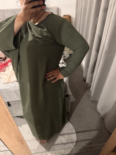 Olive green single batwing - green,