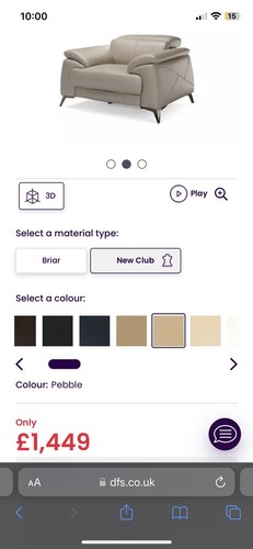 Dfs electric cream leather - electric,
