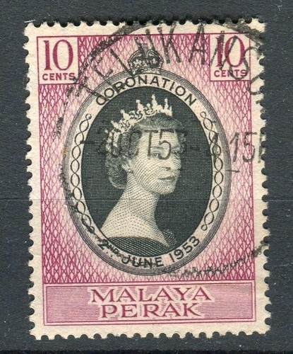 Perak malaya sg149 1953 qeii - malaya,