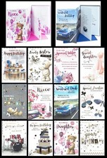 BIRTHDAY CARD  ~ Quality RELATION OR OPEN cards Z FOLD With 3 Page INSERT