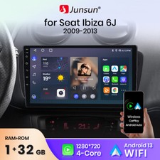 Wireless Carplay For SEAT IBIZA 6J 2009-2013 Android 13 Car Stereo Radio GPS RDS