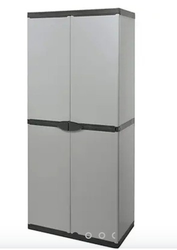 Grey broom cabinet - cabinet, –