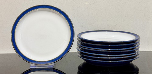 Denby imperial blue side - blue, plate