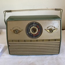 Vintage 1950s Ferguson Fawn Portable Valve Radio