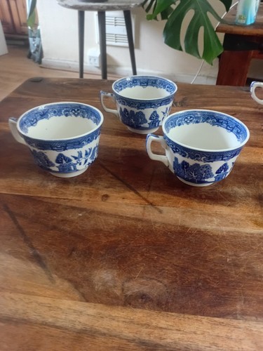 Vintage blue white willow - blue,