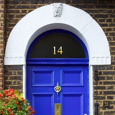 Gold Foil Fanlight Transom