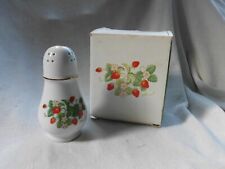 VINTAGE AVON BOXED PORCELAIN SUGAR SHAKER STRAWBERRY TALC