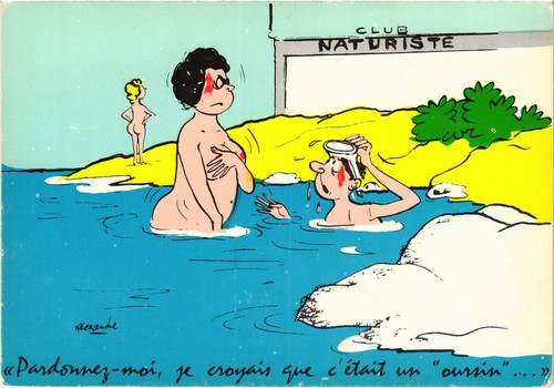 Cpm naturists humor pin up - humor,