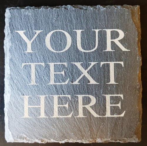Personalised slate coaster - slate,