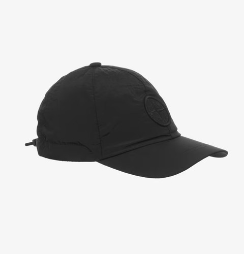 Stone island cap black - stone,