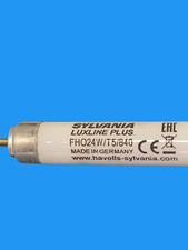 2 x Sylvania FHO24W/T5/840 Fluorescent Tube Lamp 24w Cool White 550mm 1950lm