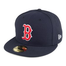 New Era 59FIFTY Boston Red Sox Baseball Cap - MLB On Field AC Perf - Navy Blue