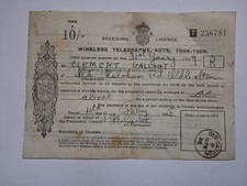 1928 Receiving Licence