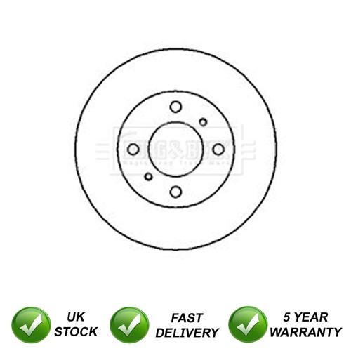 Brake disc front sjr - brake, fits