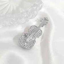 Guitar Violin Brooch Pin