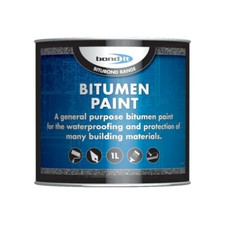 BITUMEN PAINT WATERPROOF SEAL REPAIR ROOF LEAK FELT WOOD CONCRETE ASPHALT 5L