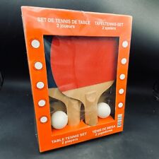 Table Tennis Kit Ping Pong Balls Net Clamps Paddles Unopened Vintage Whiff Whaff