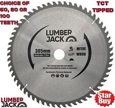 305mm 12 inch Circular Saw Blade TCT Tipped 30mm Bore 60 80 or 100 Tooth