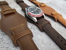 Leather bund watch - bund, strap