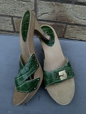 Scholl Exercise Sandals - Size 37 / 4  - Scholl Spicy High Heel - green