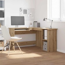 L-Shaped Corner Computer Desk PC Table Writing Desk Workstation Home Office Desk