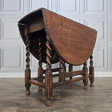 Antique Drop Leaf Table Oak