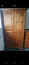 Pine Wardrobe with Shelf Inside Bedroom Furniture