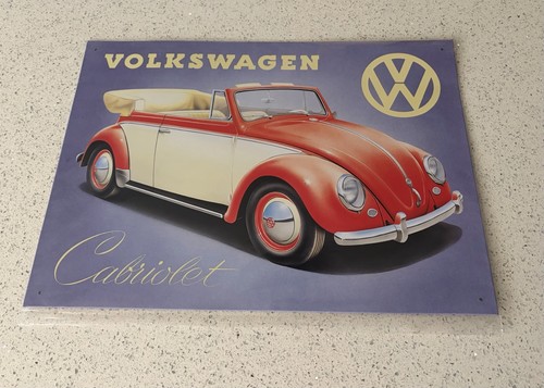 Cabriolet metal wall sign - vw,