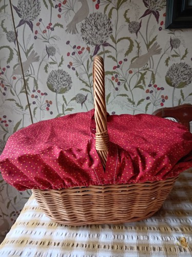 Wicker shopping basket - wicker,