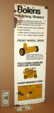 BOLENS - Lawn Mower Shop Sign