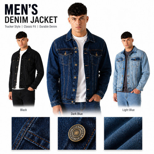 Men denim trucker - men’s,
