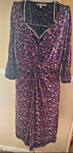 Fat face navy floral wrap - navy,