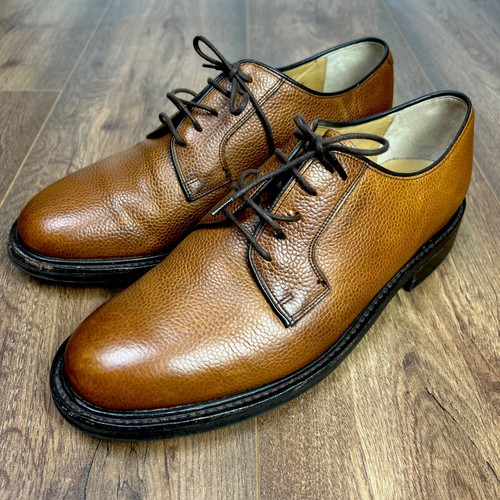 Barker tan grain leather derby - barker,
