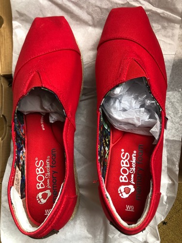 Skechers bobs red slip - bobs,