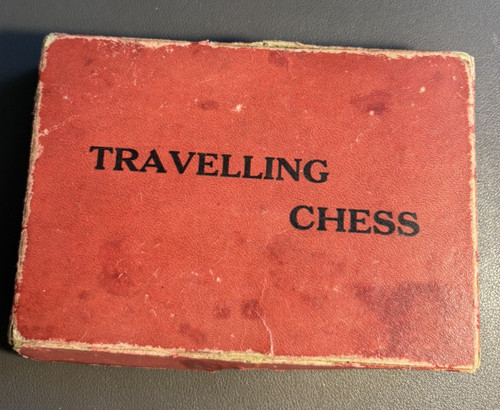 Vintage travelling chess - vintage, set