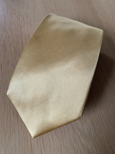 Frangi silk tie gold colour - gold,