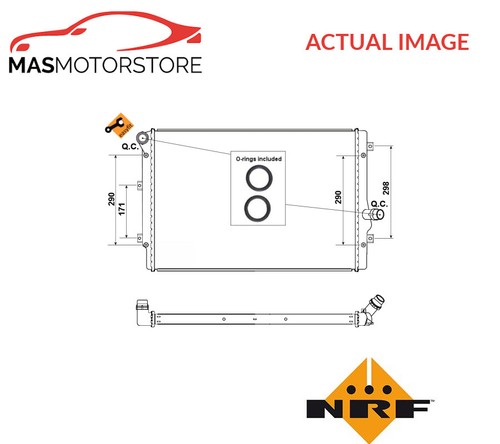 Engine cooling radiator nrf - radiator,