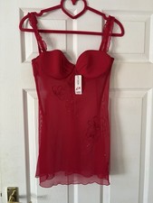 La Senza Womens Babydoll Red Size Small