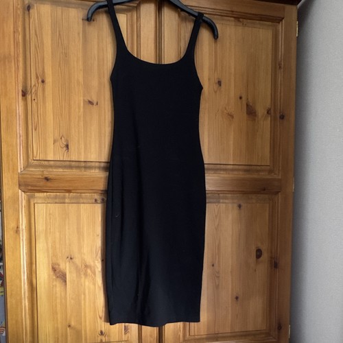 Zara black bodycon midi - midi, dress