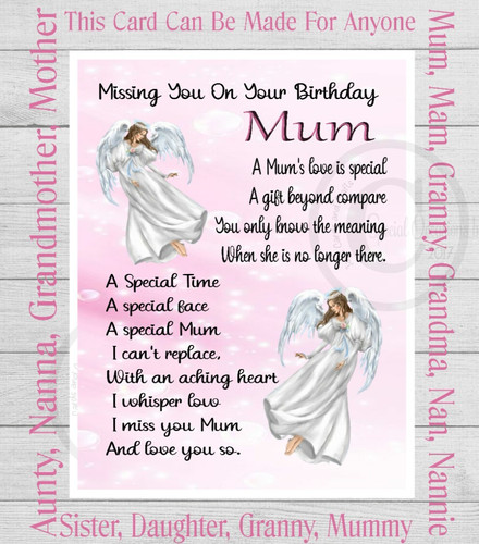 Mum birthday memorial - memorial, grave