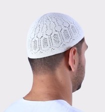 New  Islamic Cotton Prayer Hat - Mens Skull Cap Topi Kufi - Male Turkish Muslims