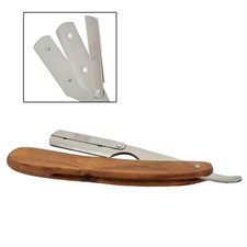 BARBER SALON WOODEN STRAIGHT SHAVING RAZOR RASOIRS RASOI USTRA