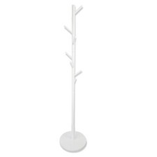 Wooden coat stand round base - coat,