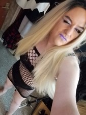 BLACK LINGERIE DRESS FISH