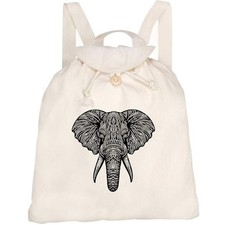 'Tribal Elephant Head' Canvas