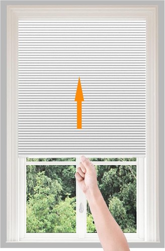 Window shades pull down - pull, no