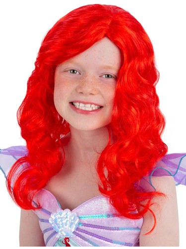 Mermaid wig red - mermaid, wig,
