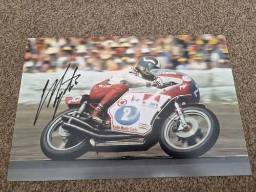 Giacomo agostini signed 12x8 - giacomo,